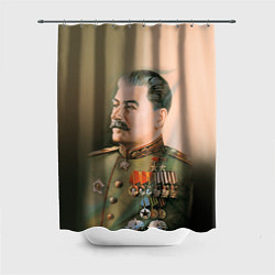 Шторка для душа Иосиф Сталин, цвет: 3D-принт