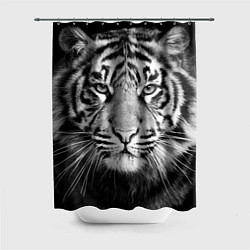 Шторка для душа Красавец тигр, цвет: 3D-принт