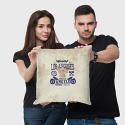 Подушка квадратная Moto t-shirt 1, цвет: 3D-принт — фото 2