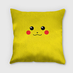 Подушка квадратная Happy Pikachu, цвет: 3D-принт