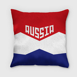 Подушка квадратная Россия, цвет: 3D-принт