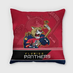 Подушка квадратная Florida Panthers, цвет: 3D-принт