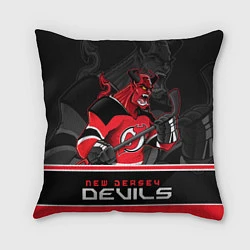Подушка квадратная New Jersey Devils, цвет: 3D-принт