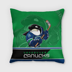 Подушка квадратная Vancouver Canucks, цвет: 3D-принт