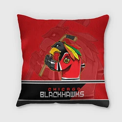 Подушка квадратная Chicago Blackhawks, цвет: 3D-принт