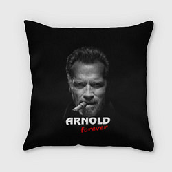 Подушка квадратная Arnold forever, цвет: 3D-принт