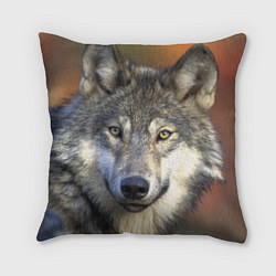 Подушка квадратная Улыбка волка