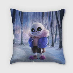 Подушка квадратная Winter forest & Sans