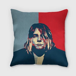 Подушка квадратная Kurt Cobain