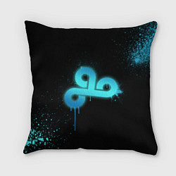 Подушка квадратная Cloud 9: Black collection, цвет: 3D-принт