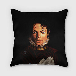 Подушка квадратная Король Майкл Джексон, цвет: 3D-принт
