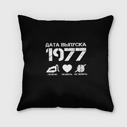 Подушка квадратная Дата выпуска 1977, цвет: 3D-принт