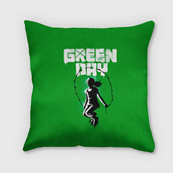 Подушка квадратная Green Day: Girl, цвет: 3D-принт