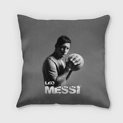 Подушка квадратная Leo Messi, цвет: 3D-принт