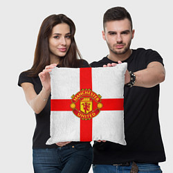 Подушка квадратная Manchester Utd: England, цвет: 3D-принт — фото 2