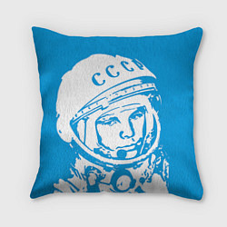 Подушка квадратная Гагарин: CCCP