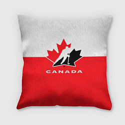 Подушка квадратная Canada Team, цвет: 3D-принт