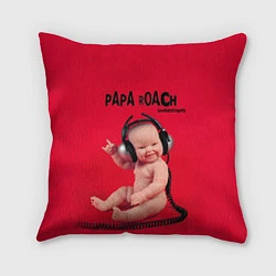 Подушка квадратная Paparoach: Music Kid, цвет: 3D-принт