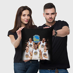 Подушка квадратная Golden State Warriors 5, цвет: 3D-принт — фото 2