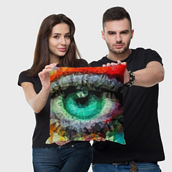 Подушка квадратная Eyes swag, цвет: 3D-принт — фото 2