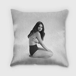 Подушка квадратная Selena Gomez: Mono Style, цвет: 3D-принт