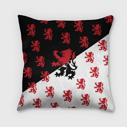 Подушка квадратная Лев герба Нидерландов, цвет: 3D-принт