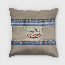Подушка квадратная Fargo Winter, цвет: 3D-принт