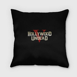 Подушка квадратная Hollywood Undead V, цвет: 3D-принт