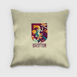 Подушка квадратная Led Zeppelin Art, цвет: 3D-принт
