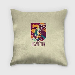 Подушка квадратная Led Zeppelin Art, цвет: 3D-принт