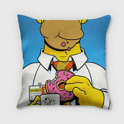 Подушка квадратная Homer with donut