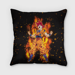 Подушка квадратная Fire Goku