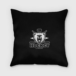 Подушка квадратная Bear hockey