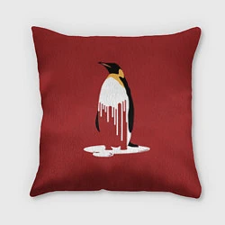 Подушка квадратная Расплавленный пингвин