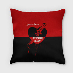 Подушка квадратная Poison heart