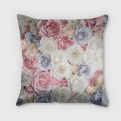 Подушка квадратная Букет из роз