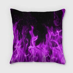 Подушка квадратная Фиолетовый огонь