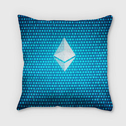 Подушка квадратная Blue Ethereum