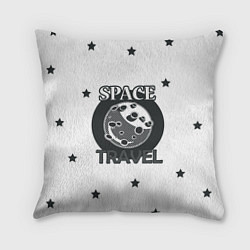 Подушка квадратная Space travel, цвет: 3D-принт