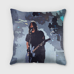Подушка квадратная Грол с гитарой, цвет: 3D-принт