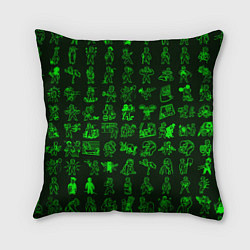 Подушка квадратная Персонажи Fallout, цвет: 3D-принт
