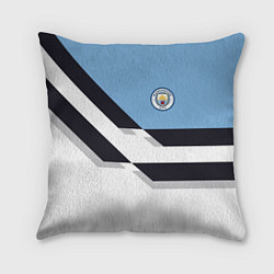 Подушка квадратная Manchester City FC: White style