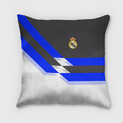 Подушка квадратная Real Madrid FC: White style, цвет: 3D-принт
