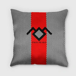Подушка квадратная Twin Peaks Mark, цвет: 3D-принт