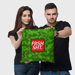 Подушка квадратная FRSH SH*T, цвет: 3D-принт — фото 2