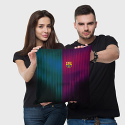 Подушка квадратная Barcelona FC: Abstract 2018, цвет: 3D-принт — фото 2