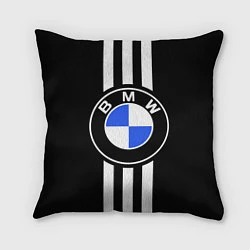 Подушка квадратная BMW: White Strips