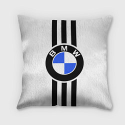 Подушка квадратная BMW: Black Strips