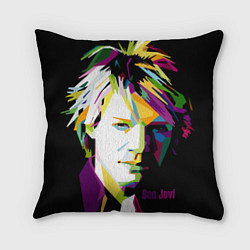 Подушка квадратная Jon Bon Jovi Art