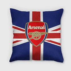 Подушка квадратная FC Arsenal: England, цвет: 3D-принт
